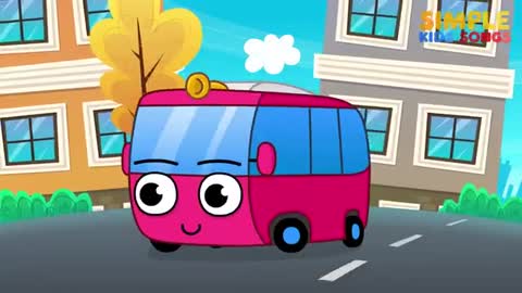 The Wheels on the Bus | Songs for Kids | Simple Kids Songs