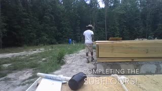 Building our DREAM HOME| Floor Joist getting Finished|
