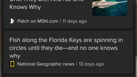 Weird news about the fish in Florida...