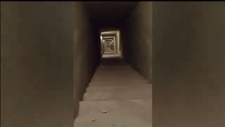 A Tunnel Discovered by regular human that takes him underground from rural area to a mall
