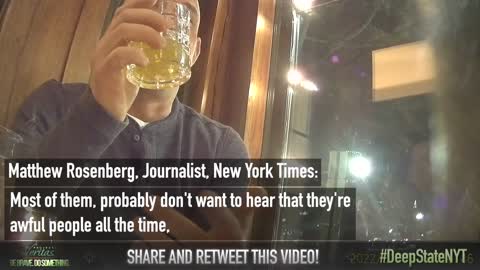 NYT Matthew Rosenberg Spills The Real Truth.