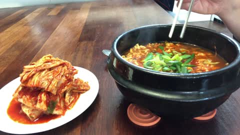 Korean style ramen.