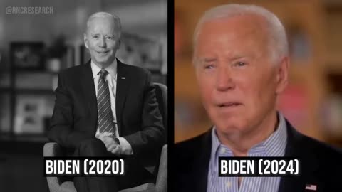 WATCH: 2020 Biden vs. 2024 Biden — Same corruption, more cognitive decline. 📺🔄🧠