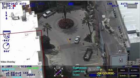 Helicopter video shows chase, arrest of suspected armored truck thief in Lake Mary