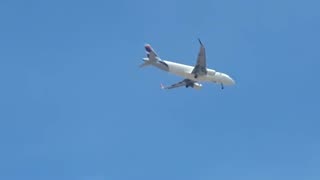 Airbus A320 PR-TYV na final antes de pousar em Fortaleza vindo de São Luís(Maranhão)