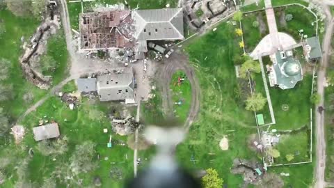 Ukraine Drone Drops Explosive Onto Russian Troops