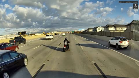 Moped Rider Leaves Crash Scene After Close Call With Semi