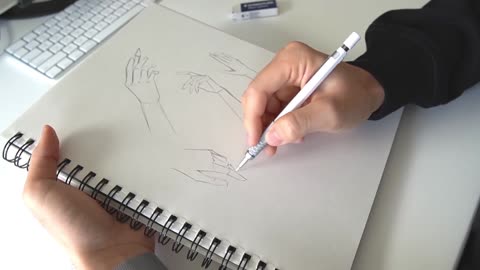 Draw Different Shapes For The Fingers