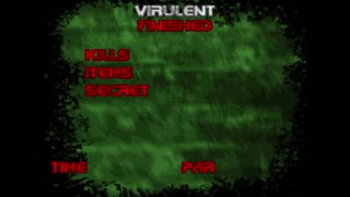 Deathless (Doom II mod) - Ruthless - Virulent (E2M4) - 100% completion