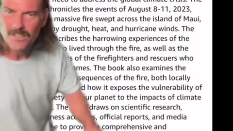 BOOK PUBLISHED ABOUT THE MAUI FIRES BEFORE IT HAPPENED...???