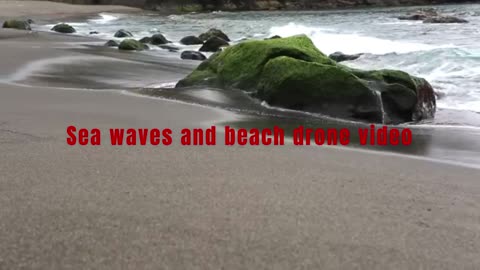 Mesmerizing Sea Waves and Serene Beach Drone Footage