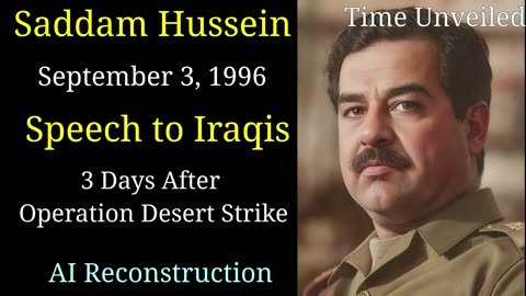 Saddam Hussein [3 Days After Operation Desert Storm] IN ENGLISH