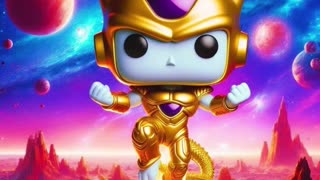 Golden Frieza Funko Pop Story (Abstract)