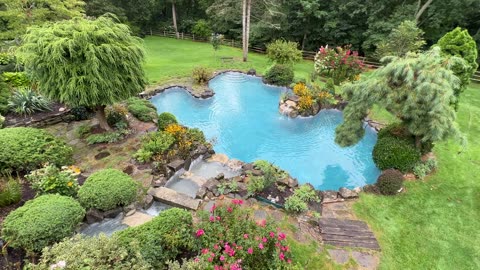 Inground Swimming Pool and Gunite Renovation in Laurel Hollow NY