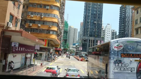 Hong Kong Bus view #8 Tsimshatsui Chatham Road to Hungham_20210410