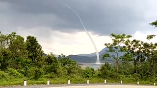 Small Tornado Touches Down In Vietnam Making An Impressive Sight