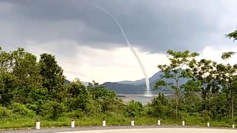 Small Tornado Touches Down In Vietnam Making An Impressive Sight