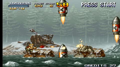 Zeroing Metal Slug 2 arcade version with the character (MARCO).