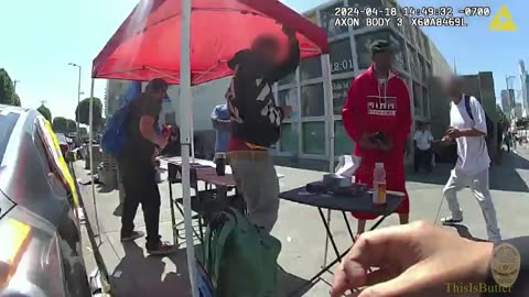 Bodycam shows LAPD shooting suspect who charged at officers with a knife
