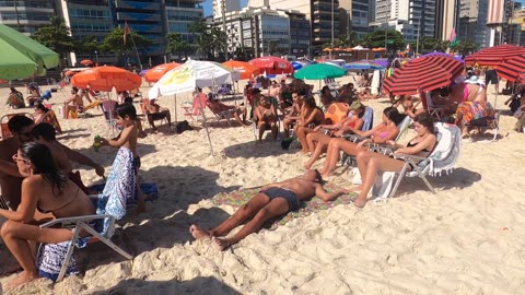 🇧🇷 Rio de Janeiro LEBLON Beach Walk Tour BRAZİL