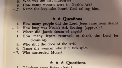Bible Quiz 7⭐️⭐️