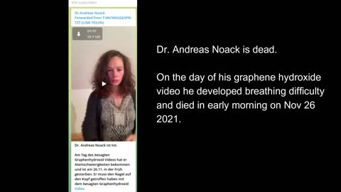 Quick update on Dr. Noack (probable cause of death)