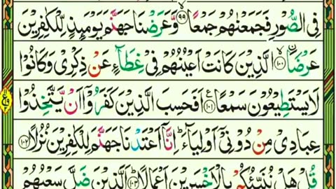 Quran Surah Al Kahf Page 12 Holly Quran Beautiful Recitation Quran Tilawat