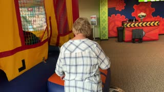 Grandmas take over bouncy house