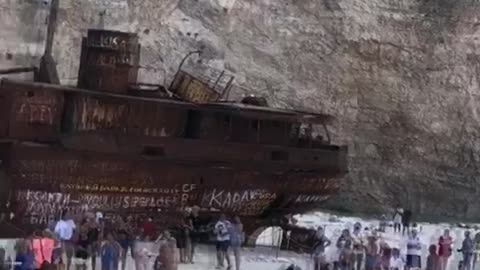 Aftermath Following Cliff Collapse at Shipwreck Beach