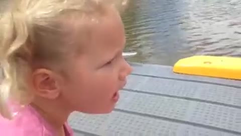 Cute Little Girl Spots A F@#king Fish