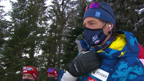 USA alpine skier Tommy Ford heavy crash during Giant Slalom in Adelboden