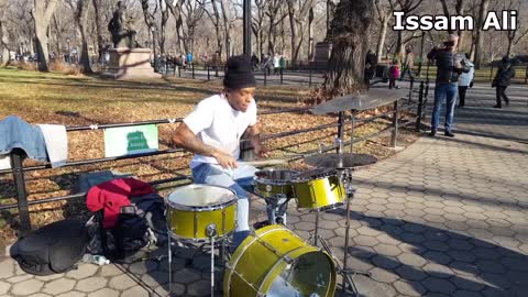 Best drummer ever! New York City. Central Park
