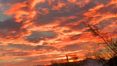 Time lapse of the Sunset in Phoenix, Arizona.