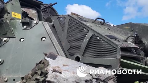 The first Swedish CV-90 IFV trophy in the special operation zone