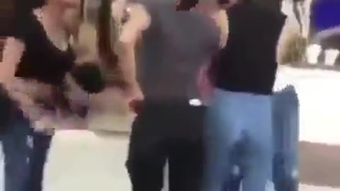 Mom gets jumped by her daughters friends after they find out that she has been abusing her