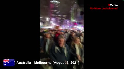 Australia - Melbourne - Lockdown protest [5-8-2021]