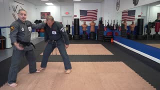 Correcting common errors executing the American Kenpo technique Defensive Cross