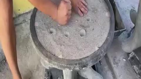 This guy actually used boots to make a moon table, so he could drink tea