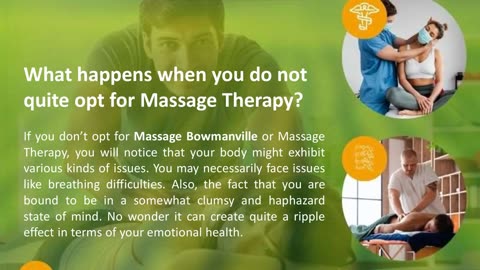 What Are The Prospective Benefits Of Massage Bowmanville?