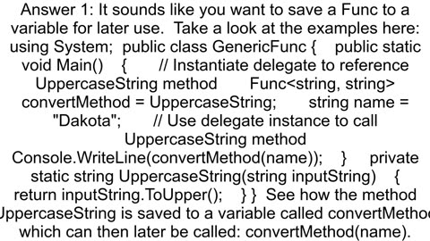 Referencing a function in a variable