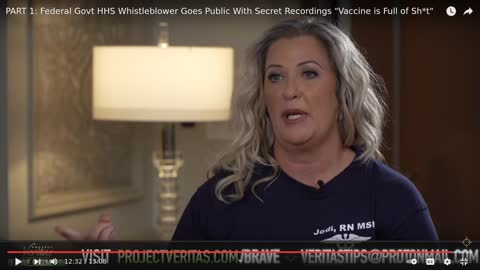 Project Veritas: Fed. Govt. HHS Whistleblower Goes Public "vaccine is full of sh*t"