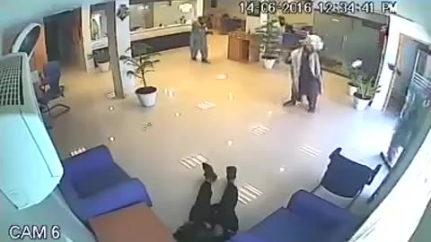 CCTV footage of bank from Pakistan