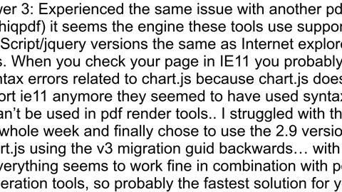 Chart JS version 3 not showing in pdf for engine wkhtmltopdf