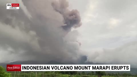 70 climbers stranded after volcano erupts in Indonesia