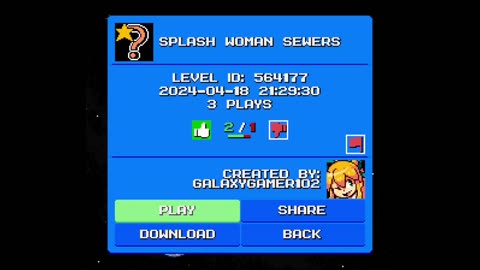 Mega Man Maker Level Highlight: "Splash Woman Sewers" by GalaxyGamer102