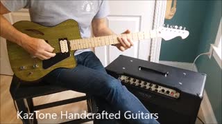 KazTone Handcrafted Guitars Swamp Thing demo.