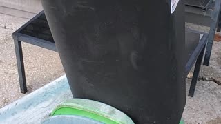 Garbage Can Full of Water - Slide Test