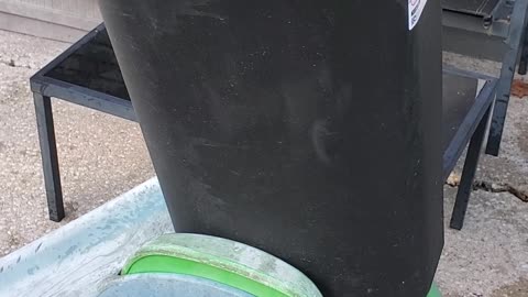 Garbage Can Full of Water - Slide Test