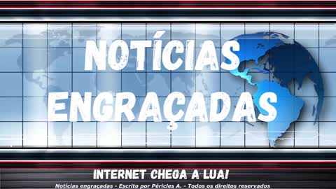 Notícias engraçadas: Internet chega a lua!