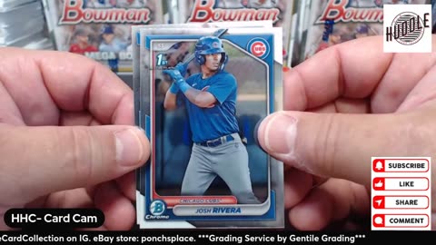 BANG Pulling An Orange to 25 Rookie Card Out Of A 2024 Bowman Baseball Mega Box